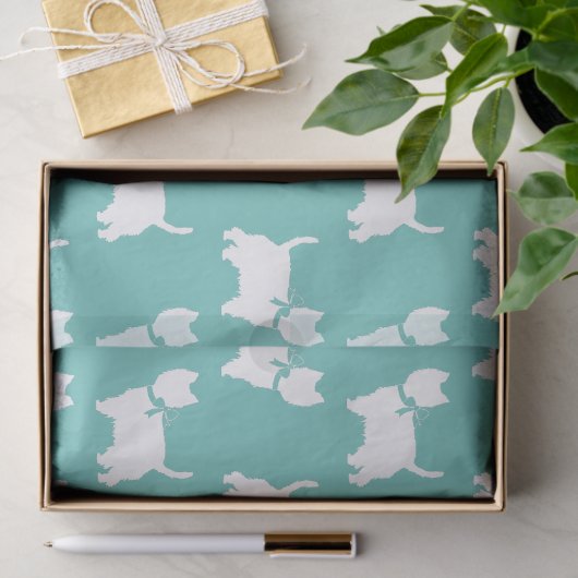 West Highland Terrier Dog Puppy Westie Tissuepapier (Geschenk)