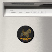 West Highland Terrier Dog Silhouette Fun Halloween Magneet (Insitu (Vaatwasser))