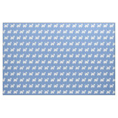 West Highland Terrier Dog Silhouette Light Blue Stof (Fat Quarter)