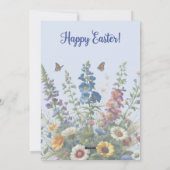 West Highland Terrier en Bunnie Paaskaart Feestdagenkaart (Achterkant)