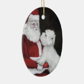 West Highland Terrier en Santa Claus Art Ornament (Rechts)
