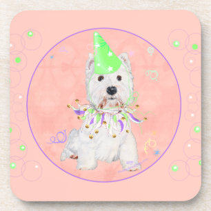 West Highland Terrier Feestje Drankjes Onderzetter