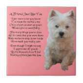 West Highland Terrier Friend Poem Tile Tegeltje (Voorkant)