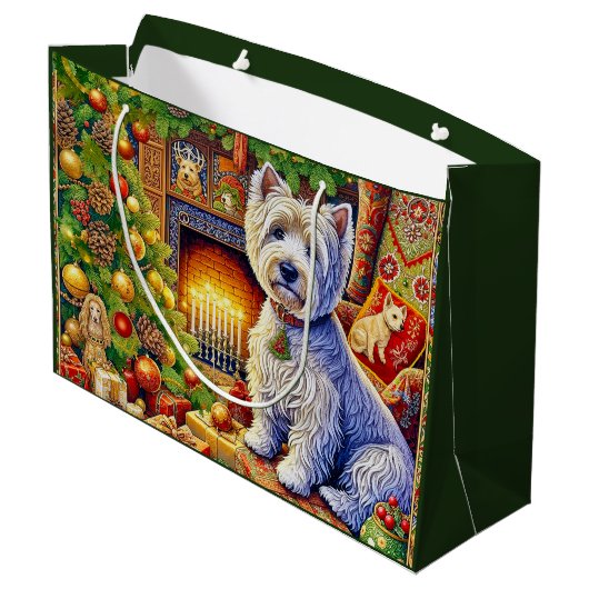 West Highland Terrier  Groot Cadeauzakje (Achterkant Gekanteld)
