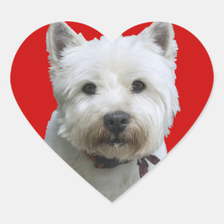 West Highland Terrier Hart Sticker