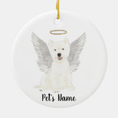 West Highland Terrier Herdenkingsmonument Keramisch Ornament (Achterkant)