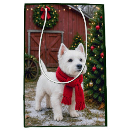 West Highland Terrier Holiday  Medium Cadeauzakje