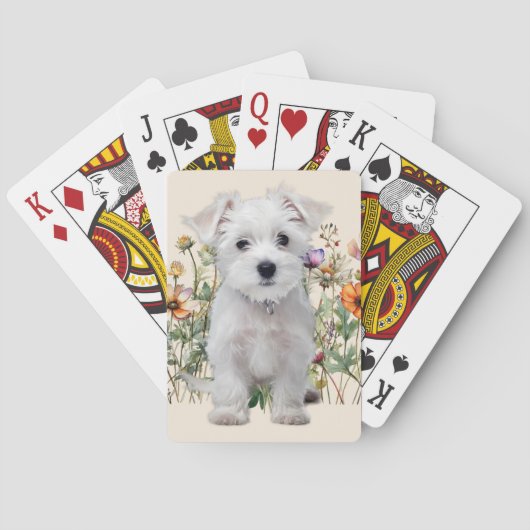 West Highland Terrier hond Pokerkaarten (Achterkant)