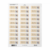 West Highland Terrier-hond retouradres Etiket (Full Sheet)