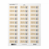 West Highland Terrier-hond retouradres Etiket (Full Sheet)