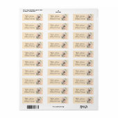 West Highland Terrier-hond retouradres Etiket (Full Sheet)