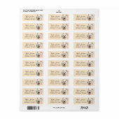 West Highland Terrier-hond retouradres Etiket (Full Sheet)