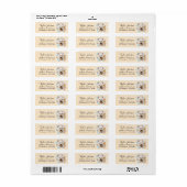 West Highland Terrier-hond retouradres Etiket (Full Sheet)