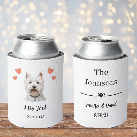 West Highland Terrier-hondenbruiloft Kan Koeler