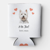 West Highland Terrier-hondenbruiloft Kan Koeler (Voorkant)