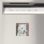 "West Highland Terrier" Hondenkunstmagneet Magneet (Insitu (Vaatwasser))