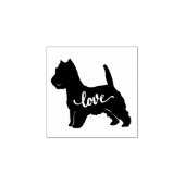 West Highland Terrier Hondenras Love Rubberstempel (Afrduk)
