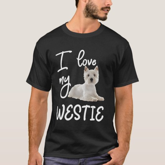 West Highland Terrier I Love My Westie T-shirt (Voorkant)