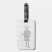 West Highland Terrier in Kilt 3 Bagagelabel (Achterkant verticaal)