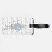 West Highland Terrier in Kilt 3 Bagagelabel (Achterkant horizontaal)