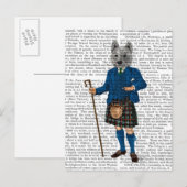 West Highland Terrier in Kilt 3 Briefkaart (Voorkant / Achterkant)