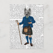 West Highland Terrier in Kilt 3 Briefkaart (Voorkant)