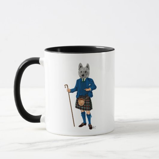 West Highland Terrier in Kilt 3 Mok (Links)