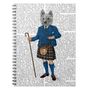 West Highland Terrier in Kilt 3 Notitieboek