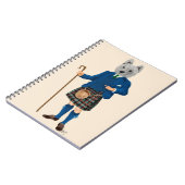 West Highland Terrier in Kilt Notitieboek (Linkerzijde)