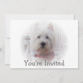 West Highland Terrier Invitation Kaart (Voorkant)