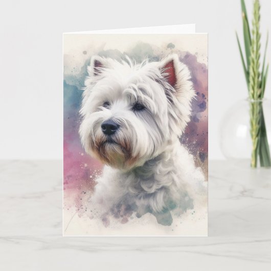 West Highland Terrier Kaart (Voorkant)