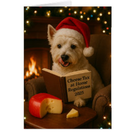 West Highland Terrier 'Kaasbelasting' kerstkaart