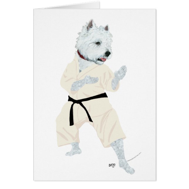 West Highland Terrier KARATE (Voorkant)