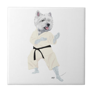 West Highland Terrier KARATE Tegeltje