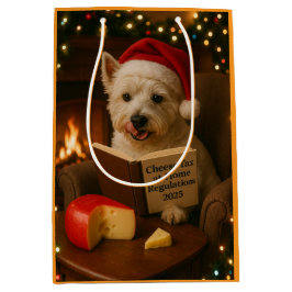 West highland Terrier Kerstcadeautas Medium Cadeauzakje