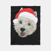 West Highland Terrier Kerstkerstkerstkerstkerstker Fleece Deken (Voorkant)