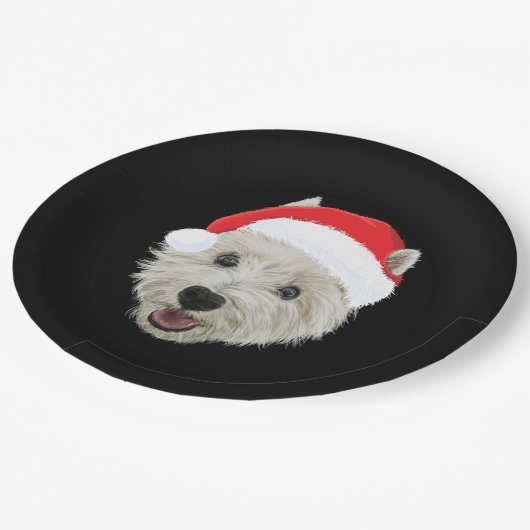 West Highland Terrier Kerstkerstkerstkerstkerstker Papieren Bordje (Gekanteld)