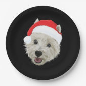 West Highland Terrier Kerstkerstkerstkerstkerstker Papieren Bordje (Voorkant)