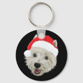 West Highland Terrier Kerstkerstkerstkerstkerstker Sleutelhanger (Voorkant)