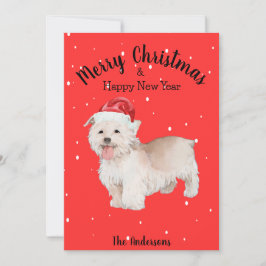 West Highland Terrier Kerstmis Feestdagenkaart