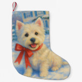 West Highland Terrier Kleine Kerstsok (Voorkant)