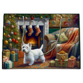 West Highland Terrier  Large Gift Bag Groot Cadeauzakje (Voorkant)
