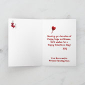 West Highland Terrier Lovable Snuggable Puppy Hugs Feestdagen Kaart (Binnen)