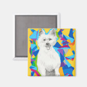 West Highland Terrier Magnet (Voorkant / Achterkant)