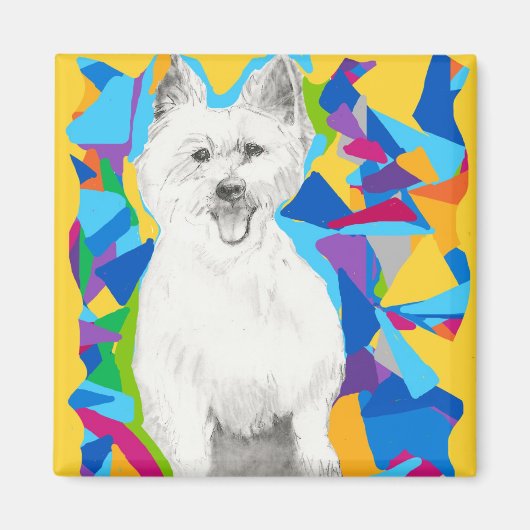 West Highland Terrier Magnet (Voorkant)