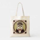 West Highland Terrier met bril Tote Tas (Achterkant)