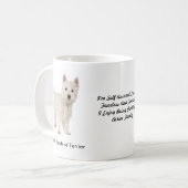 West Highland Terrier Mok met afbeeldingen en een (Voorkant links)