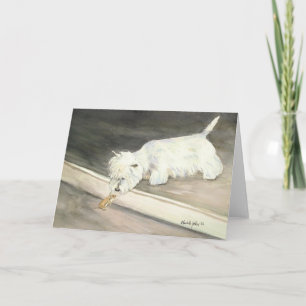 West Highland Terrier ontmoet hamster Kaart