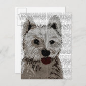 West Highland Terrier Plain Briefkaart (Voorkant / Achterkant)