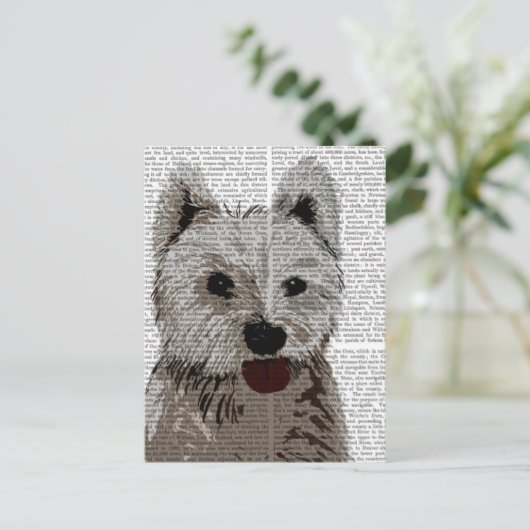 West Highland Terrier Plain Briefkaart (Staand voorkant)